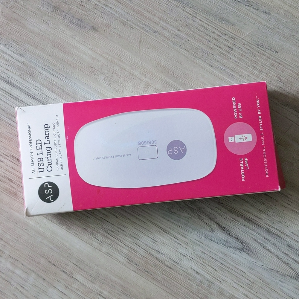 USB LED gel nail curling lamp travel size